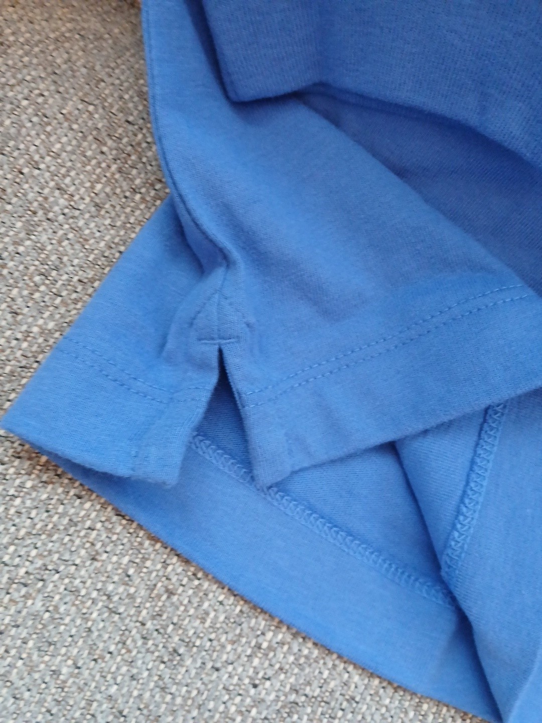 NEW Men&rsquo;s GAP Ultra Soft Long Sleeve Boxy Tee, Blue, Size Large