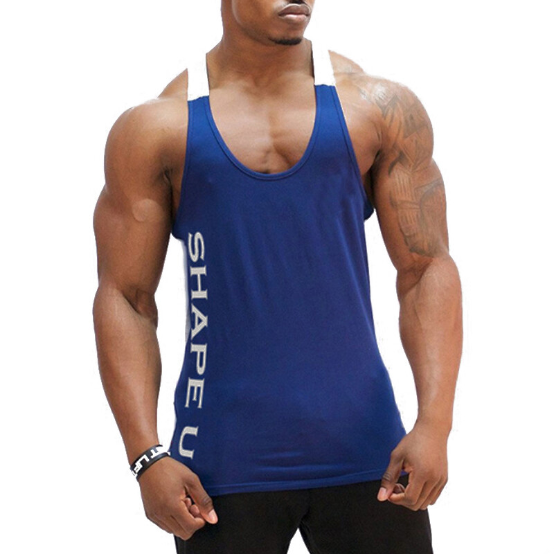 Men&rsquo;s Sleeveless Workout Tank Top Bodybuilding Gym Sports Muscle Fitness T-Shirt