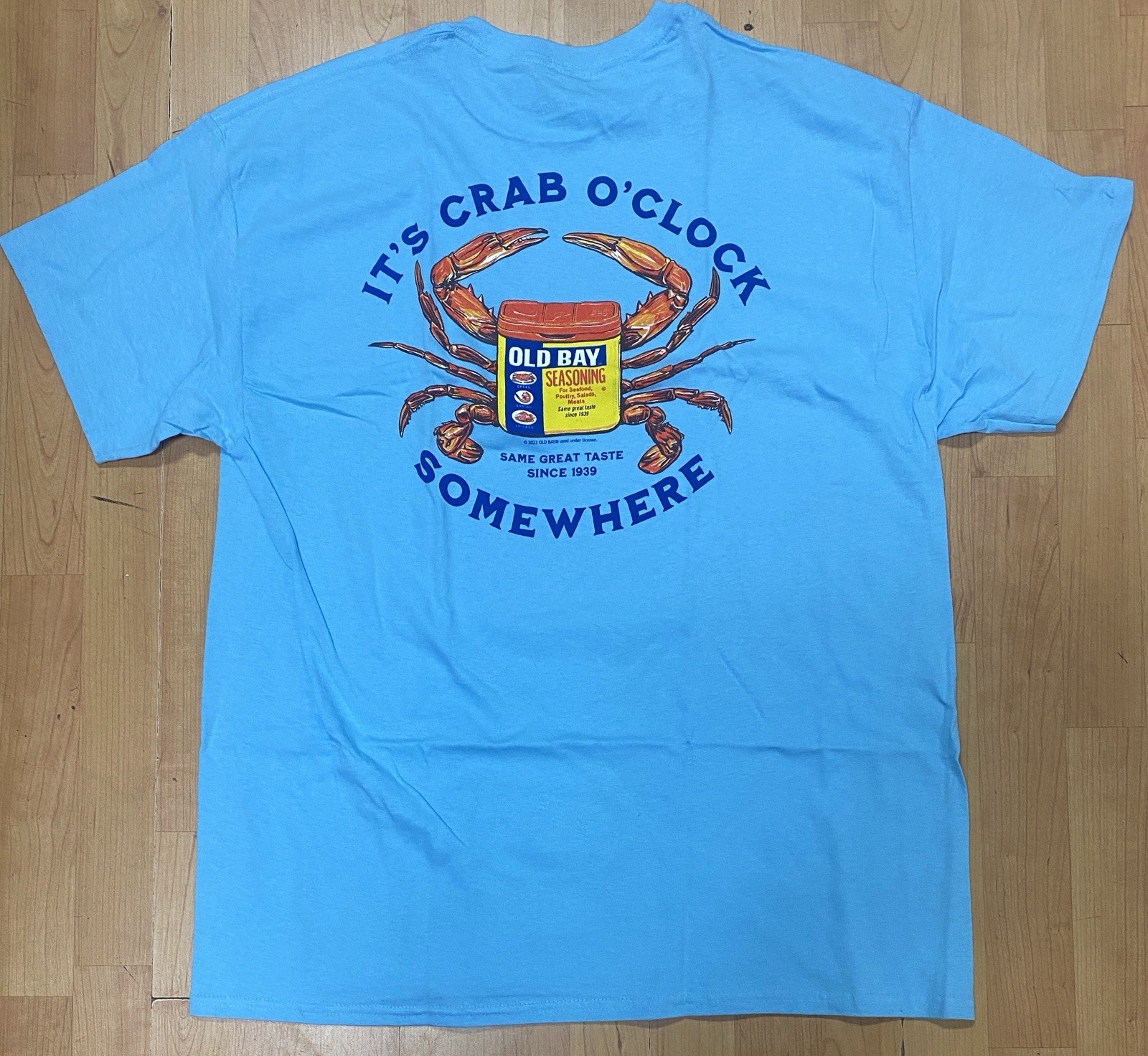 Old Bay Seasoning « It&rsquo;s Crab O&rsquo;clock Somewhere » Men&rsquo;s Shirt Sizes M L XL 2XL
