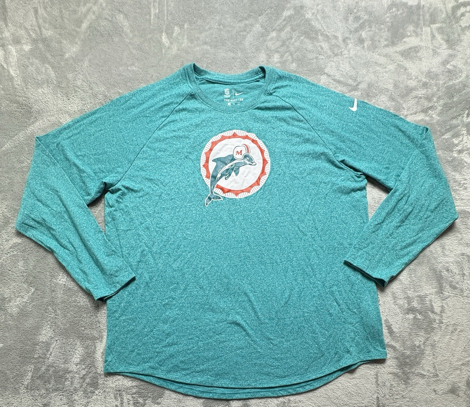 NFL Nike On-Field Miami Dolphins Dri-Fit Long Sleeve Men Size 2XL