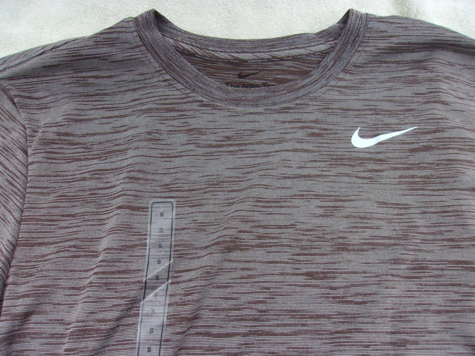 NWT Nike dri fit T, men&rsquo;s S, M, L, XL, XXL, heather brown, 100% polyester, $35