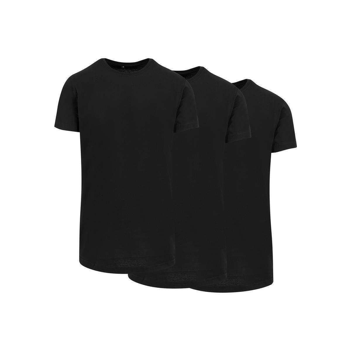 Build Your Brand Shaped Long Tee 3-Pack Men&rsquo;s T-Shirt Extra Long Cut