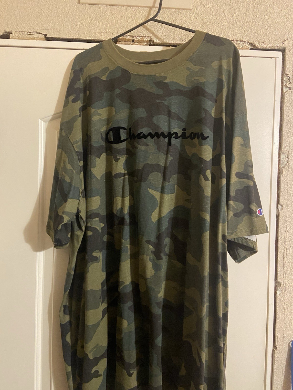 Champion T-Shirt 3xL Camouflage Short Sleeve 100 Cotton Men&rsquo;s Tee Shirt