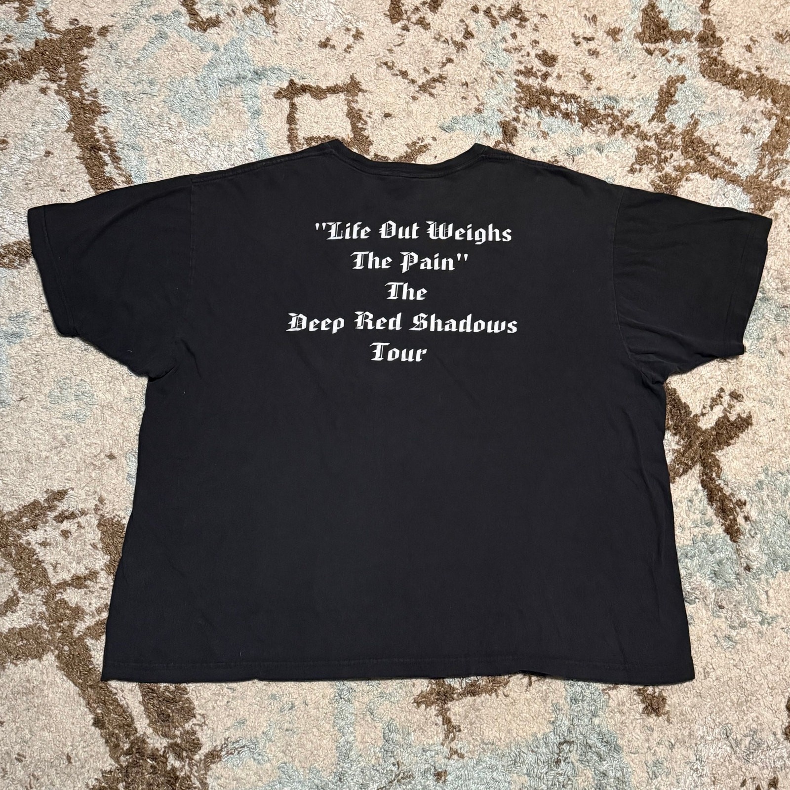 2010 Lillian Axe Deep Red Shadows Tour Shirt Size 2XL Glam Metal Melodic Rock