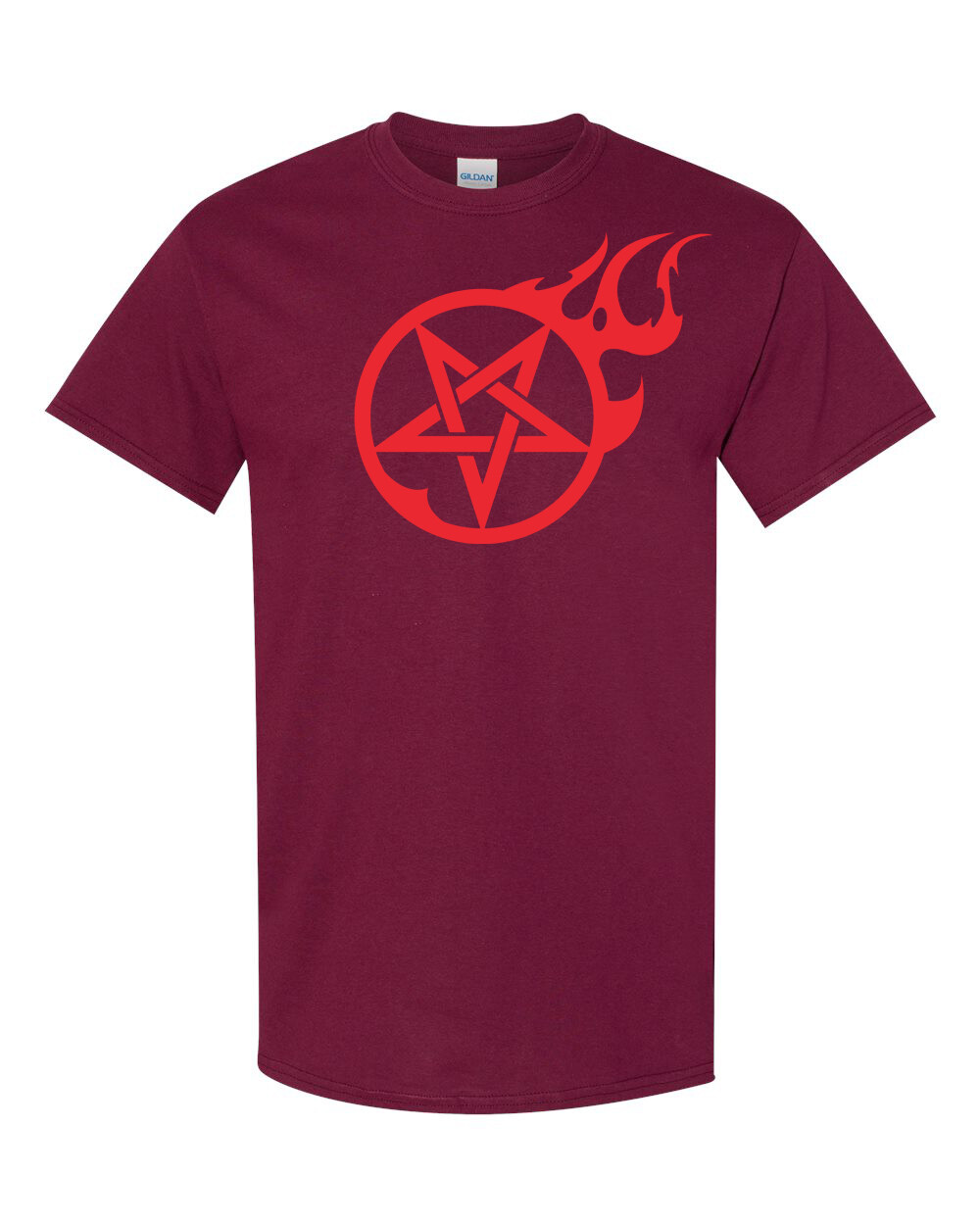 FLAMING PENTAGRAM Unisex T-Shirt Multi Colors S-XL FREE S&H! Kyle Millar art