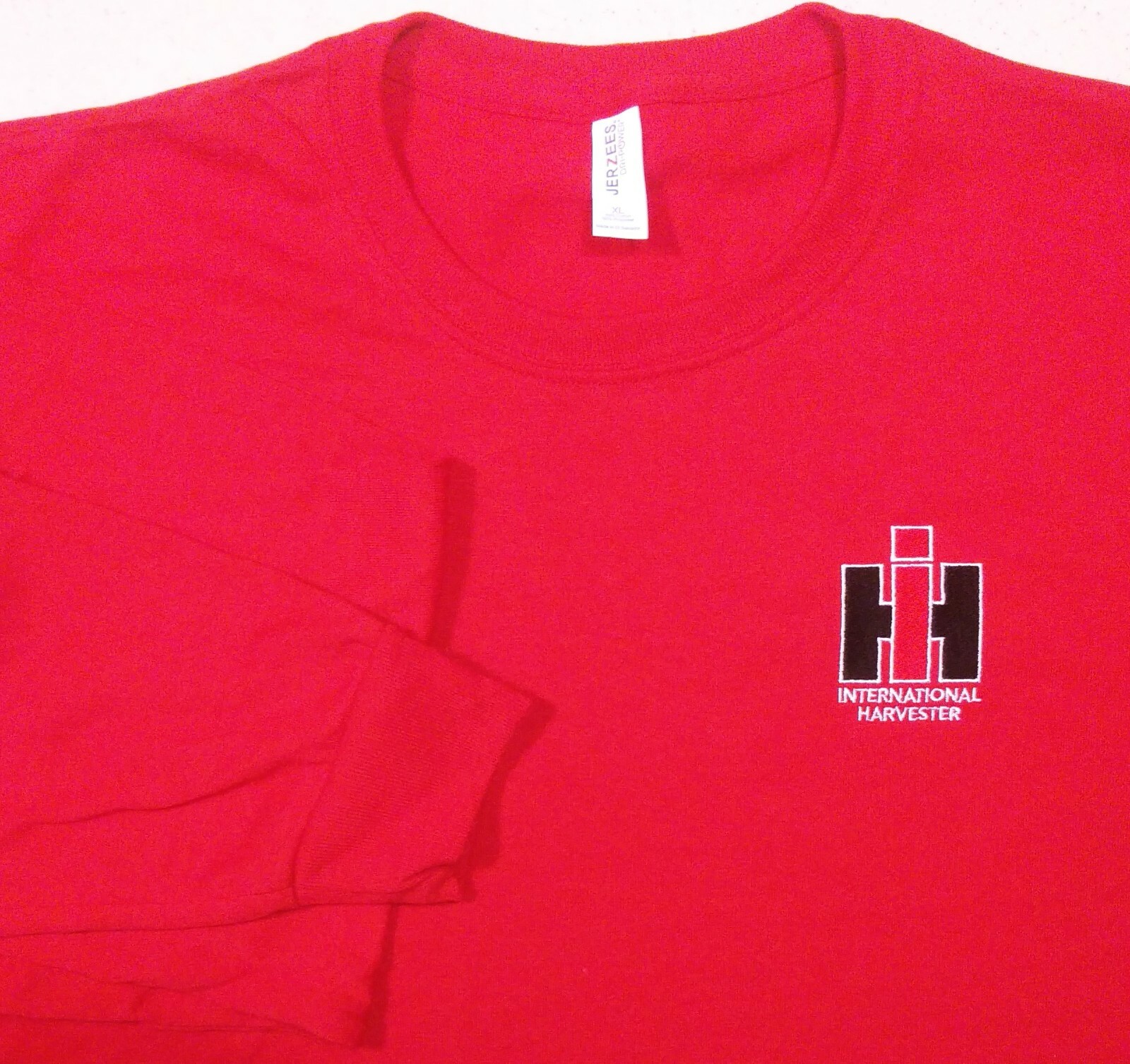 IH International Harvester Embroidered Mens Long Sleeve T-shirt (4 colors)