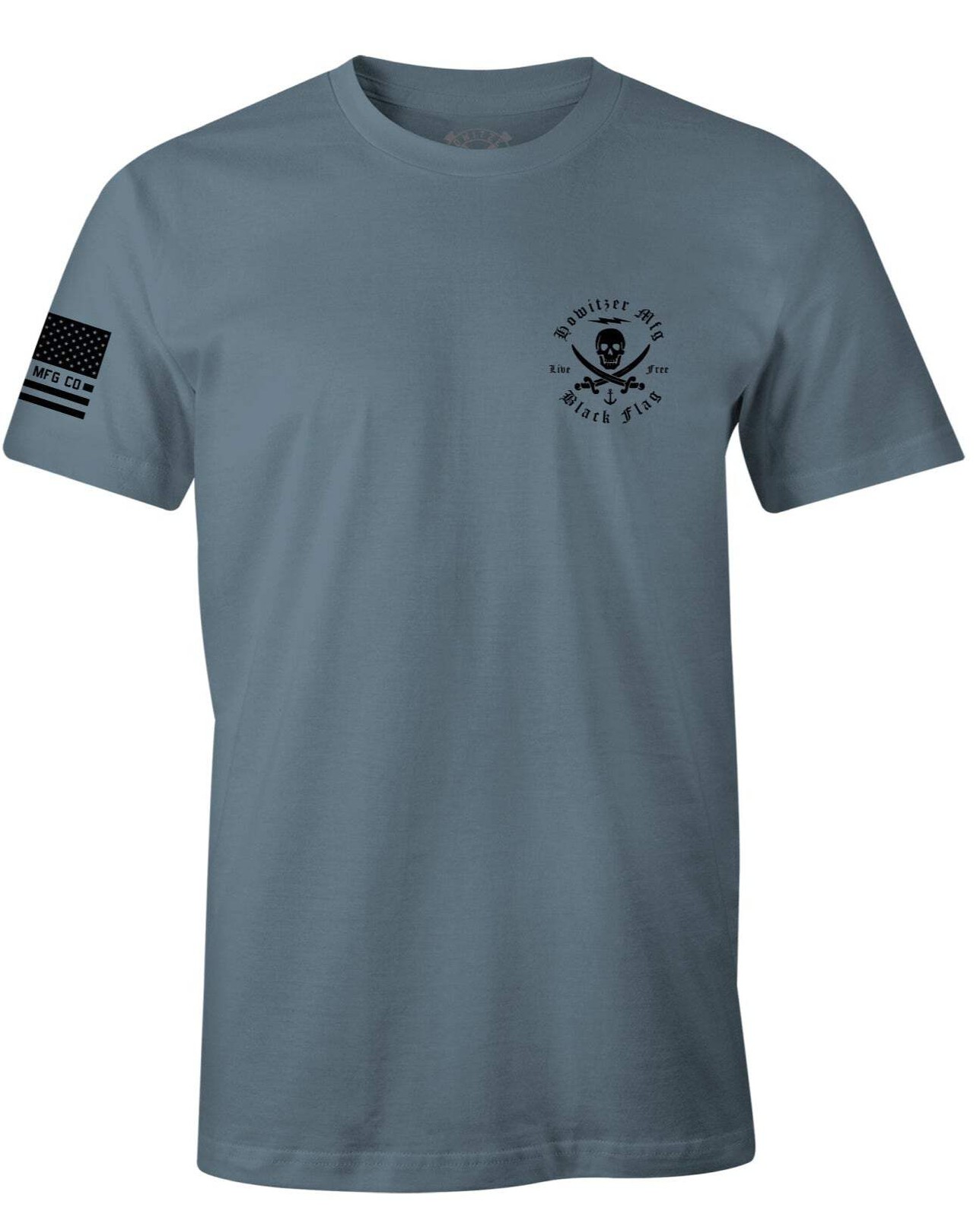 Howitzer Style Men&rsquo;s T-shirt Live Free Military Grunt MFG