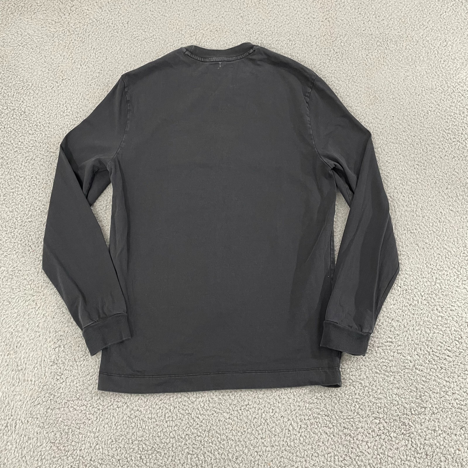 Club Monaco T-Shirt Men S Black Cotton Long Sleeve Pocket