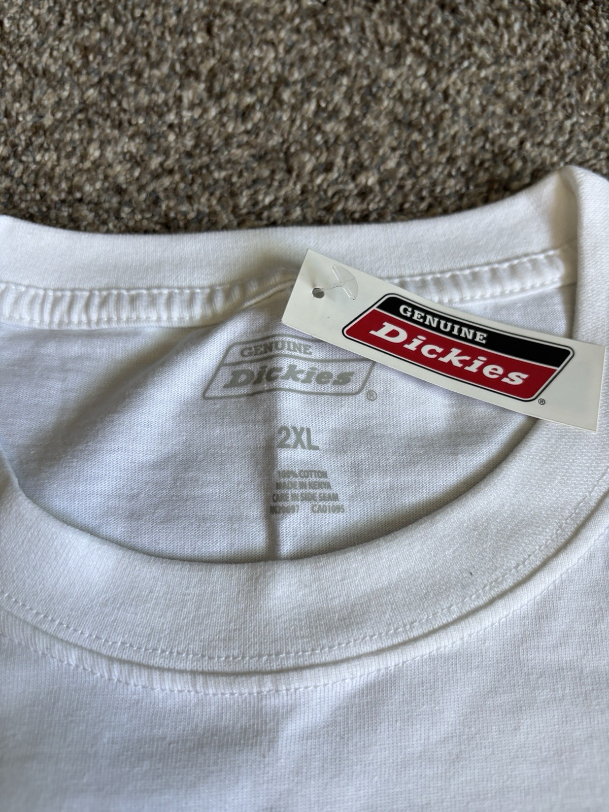 Dickies Short Sleeve White Pocket Performance T Shirt Size XXL New. GS407WH