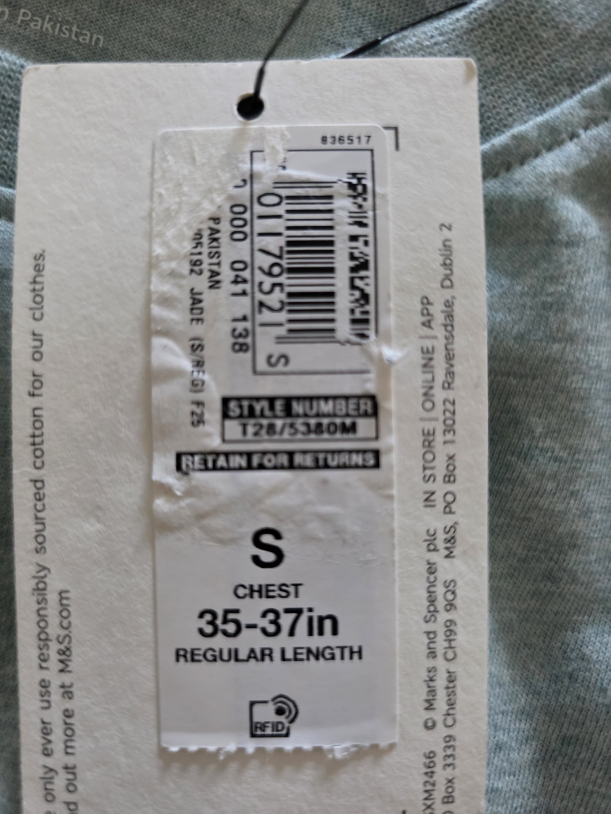 M&S Regular Fit Pure Cotton Crew Neck T-Shirt ~ REGULAR LENGTH ~ 2 PACK ~ Size S