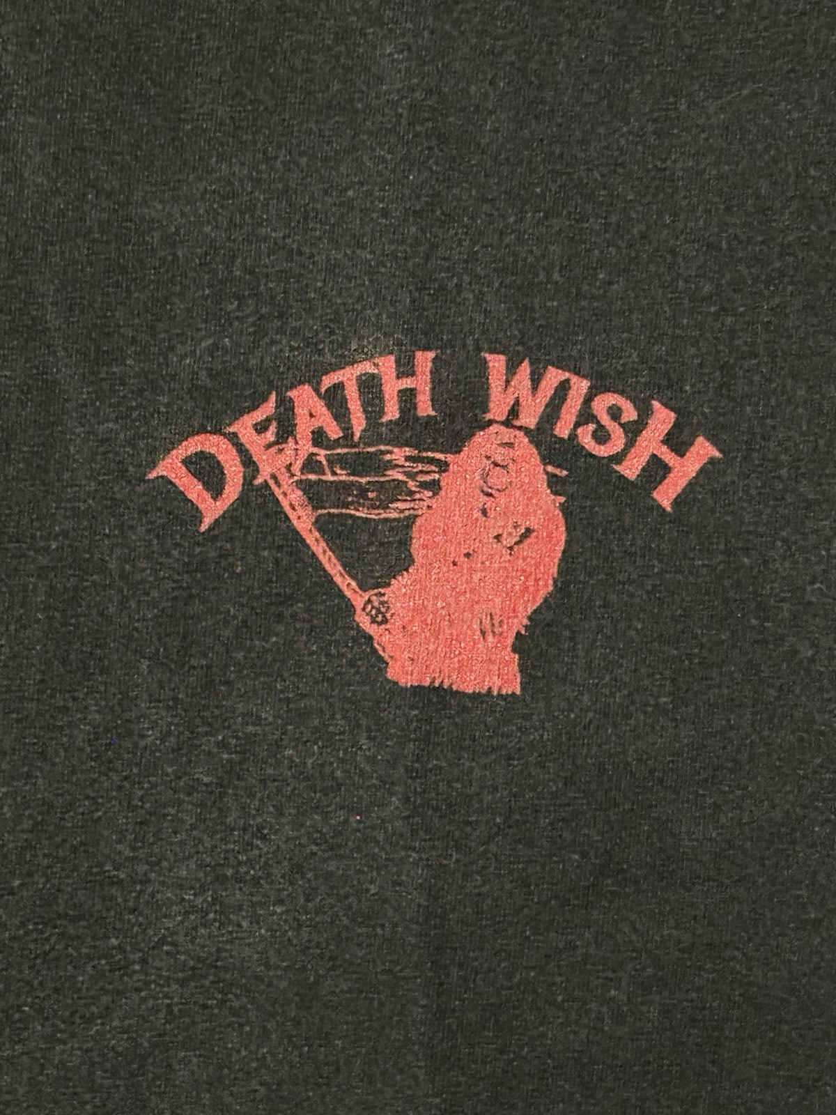 Deathwish Reaper Skateboard T Shirt Black Red Graphic Medium 20×28