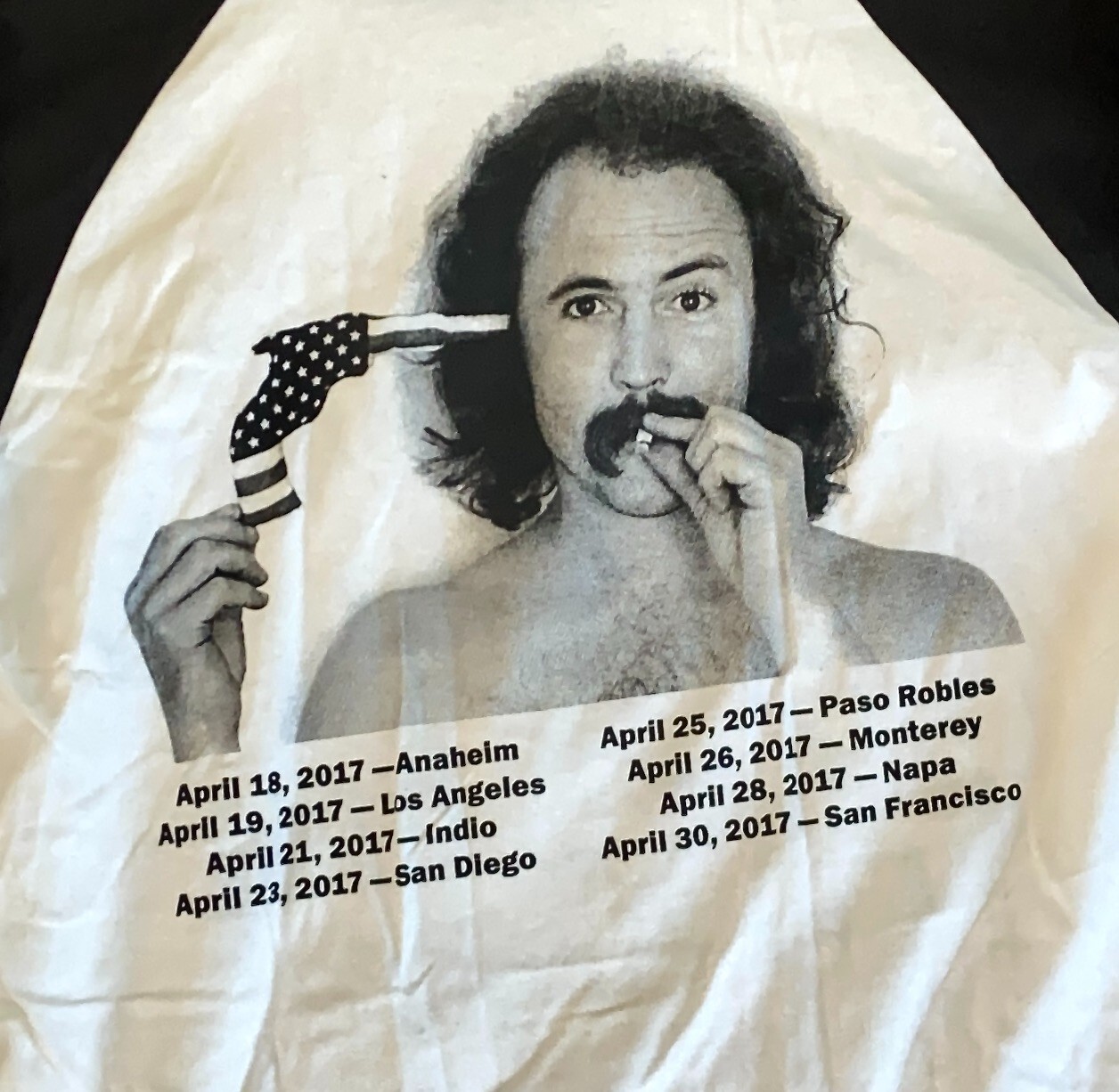 David Crosby T Shirt 70s Rock T Shirt Mens Small Concert T Shirt
