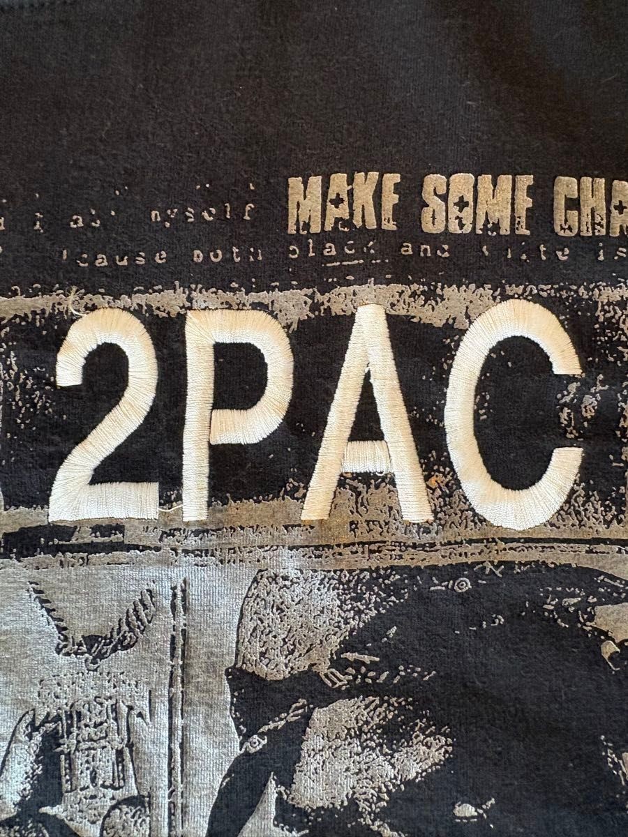 [Rare 2XL] Vintage 2Pac Pro Power T-Shirt – Embroidered Logo – Oversized Fit