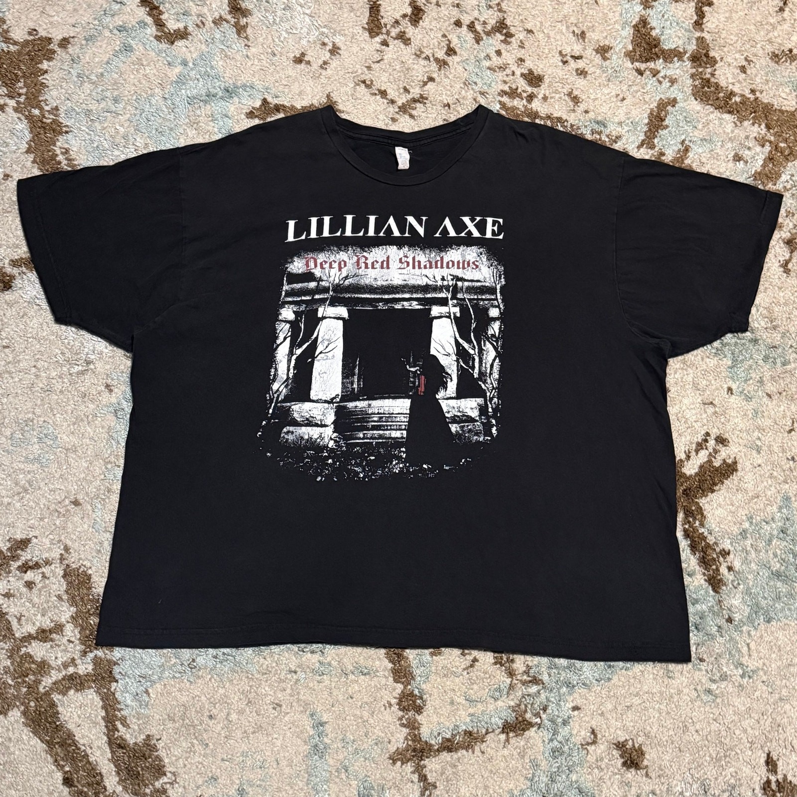 2010 Lillian Axe Deep Red Shadows Tour Shirt Size 2XL Glam Metal Melodic Rock