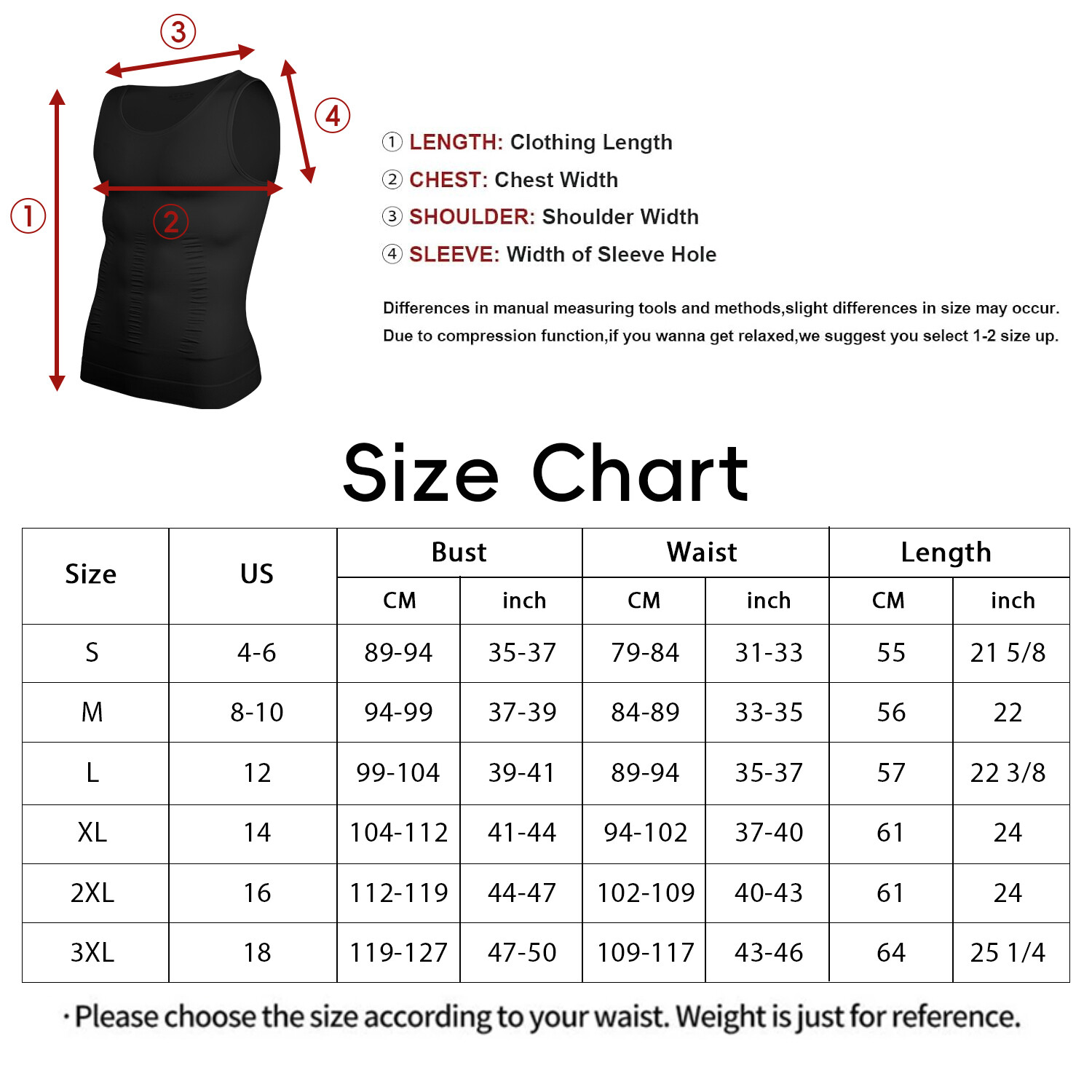 3 Pack Men&rsquo;s Compression Shirt Slimming Body Shaper Vest Tummy Control Shapewear