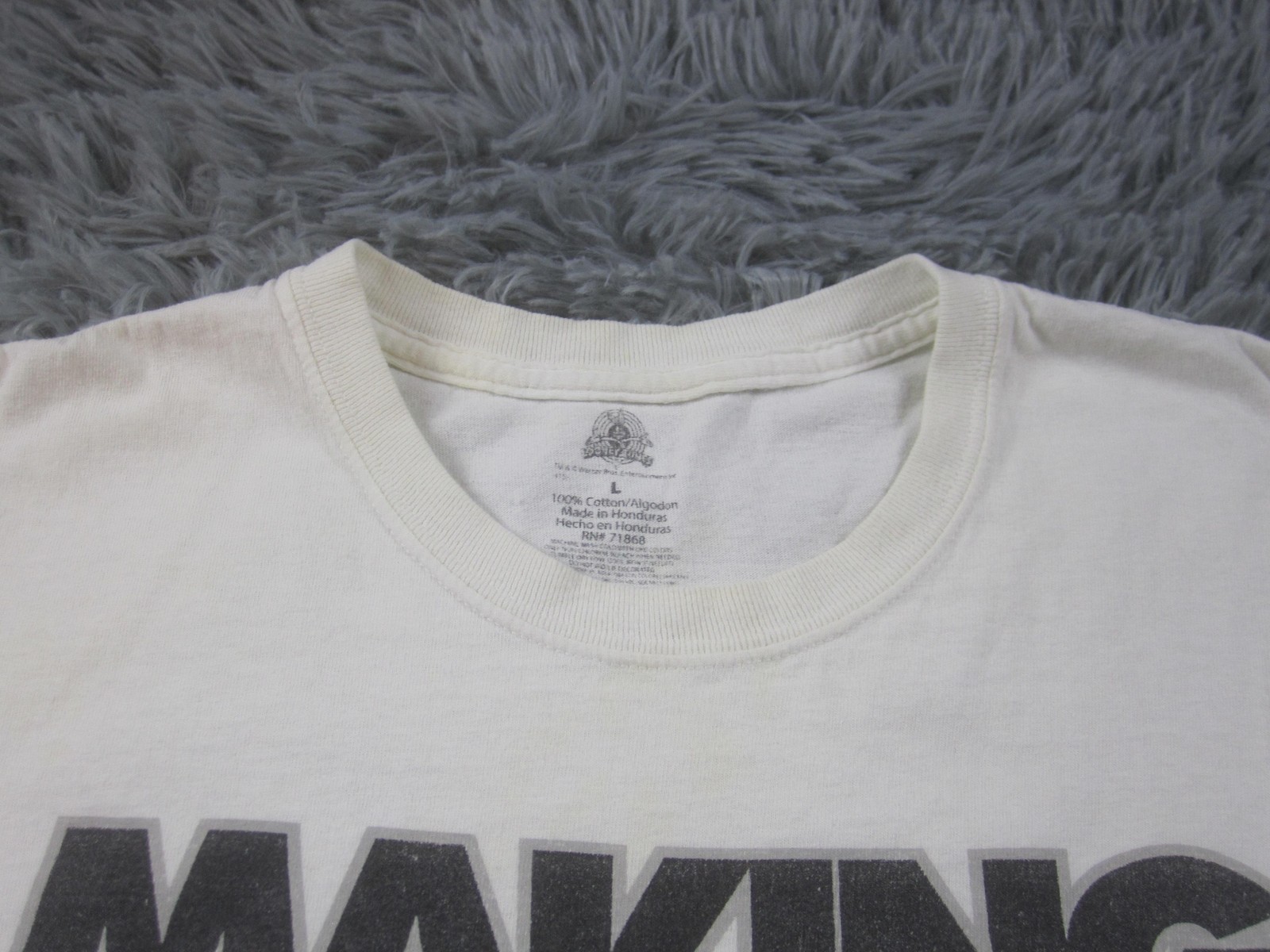Marvin the Martian Shirt Mens Large White Looney Tunes Basketball Graphic Tee