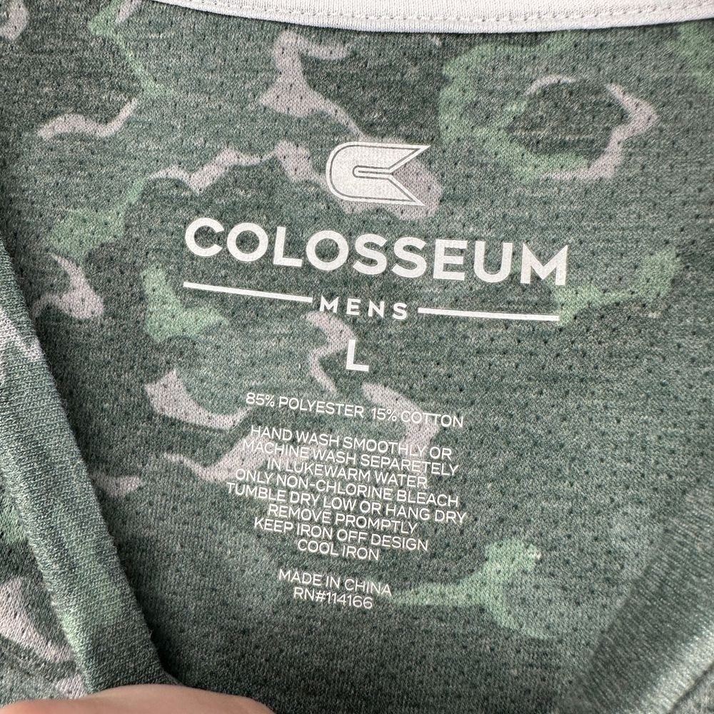 NEW Bemidji State Beavers T-Shirt Mens Large Green Camo Athetic Tee Colosseum