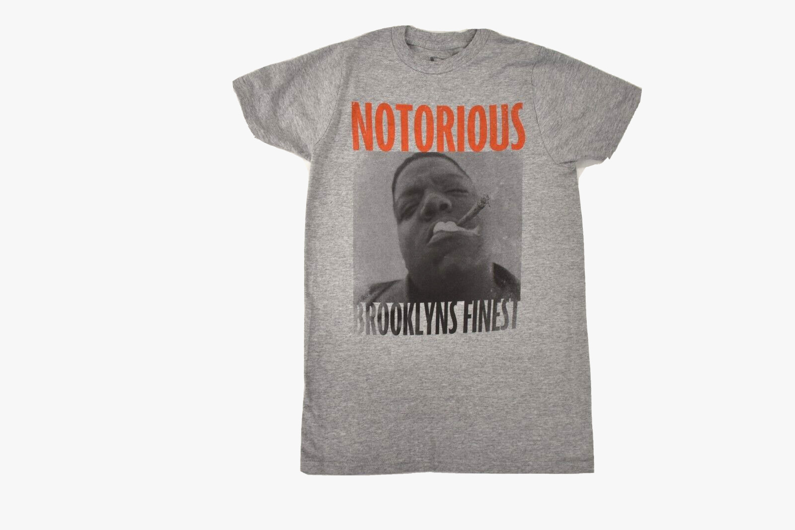 Brooklyn Mint Mens Notorious BIG Brooklyn&rsquo;s Finest Gray Shirt New XS-2XL