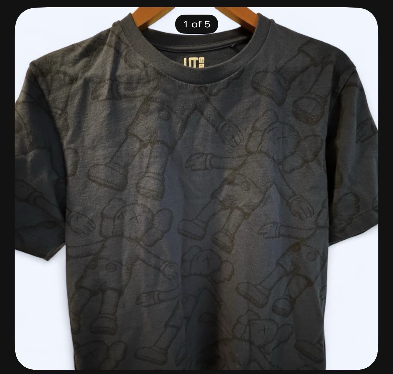Uniqlo UT KAWS x Uniqlo Men’s Blue M Holiday Graphic Logo Crew Neck Tee