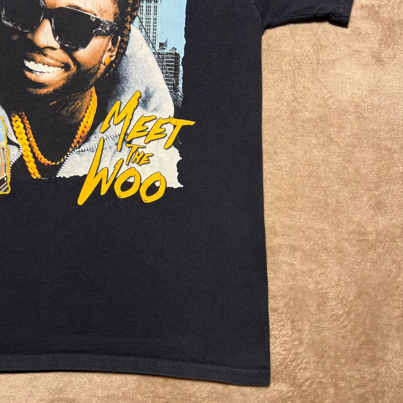 Pop Smoke Meet The Woo Graphic T Shirt Mens Medium Black Hip Hop Rap Tee