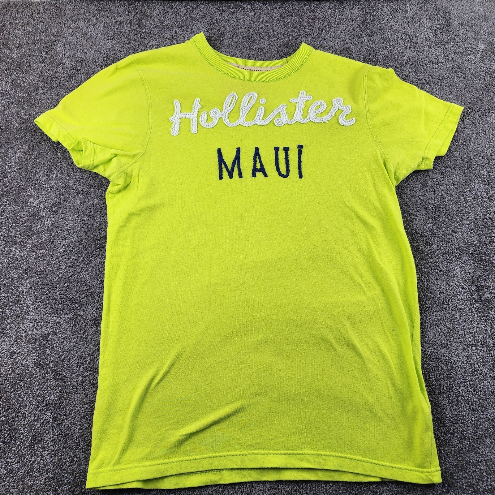 Y2K Hollister Shirt Adult Large Yellow Casual Unisex Preppy Beach Surfer MAUI