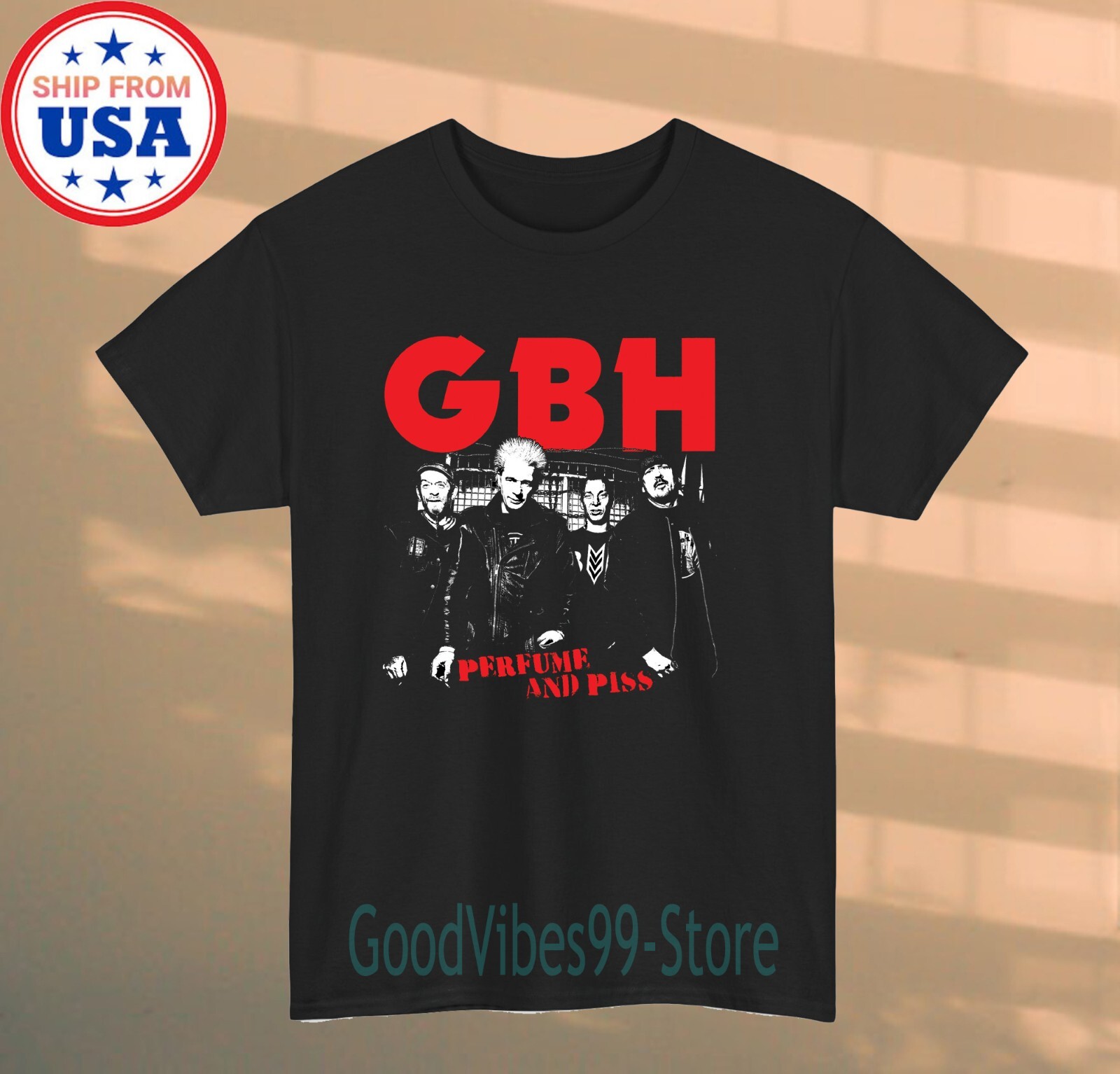 Charged GBH Men&rsquo;s Black T-shirt Size S-5XL