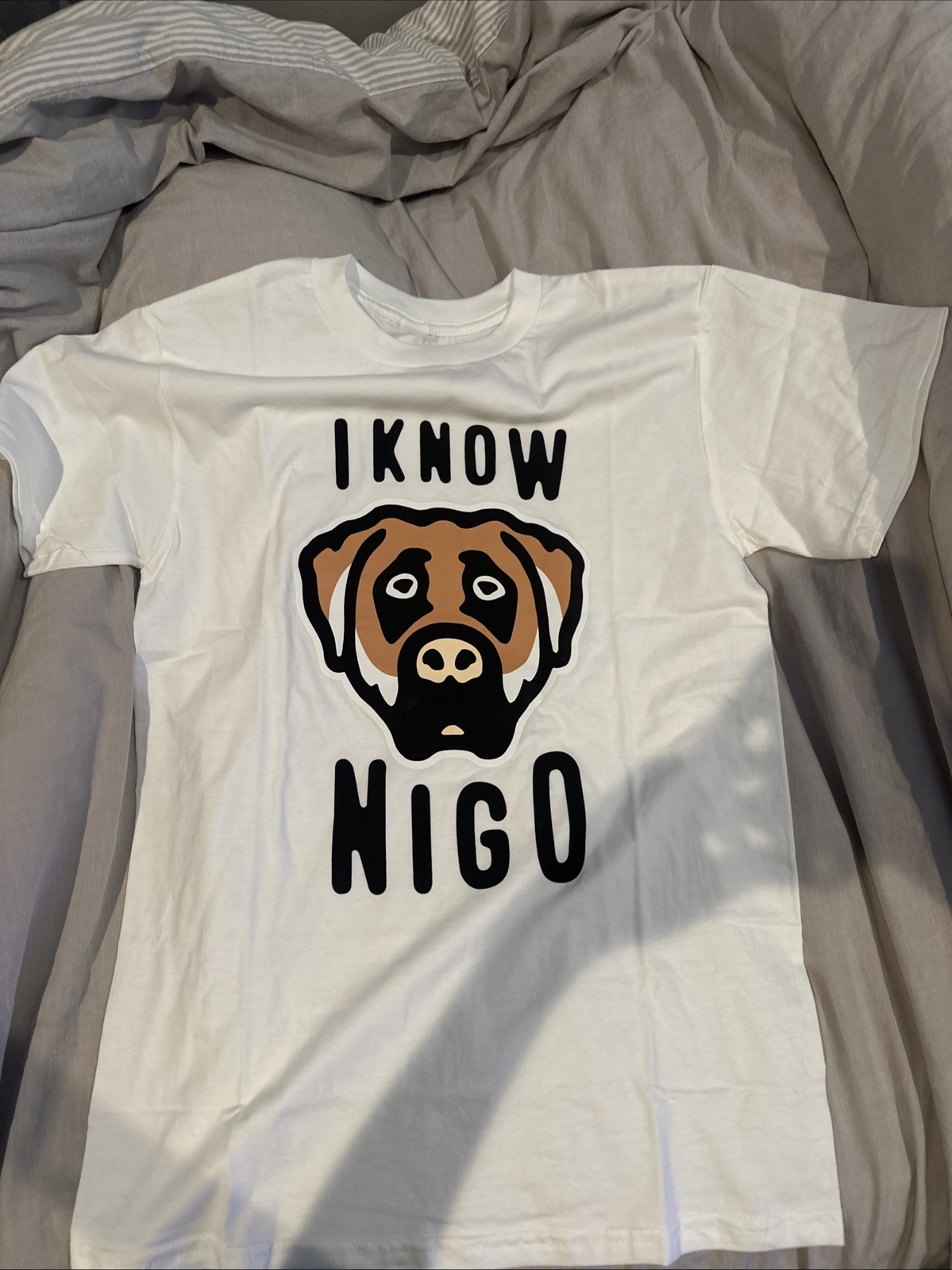 Human Made I Know Nigo Doghead Tee &lsquo;White&rsquo; – Size Small