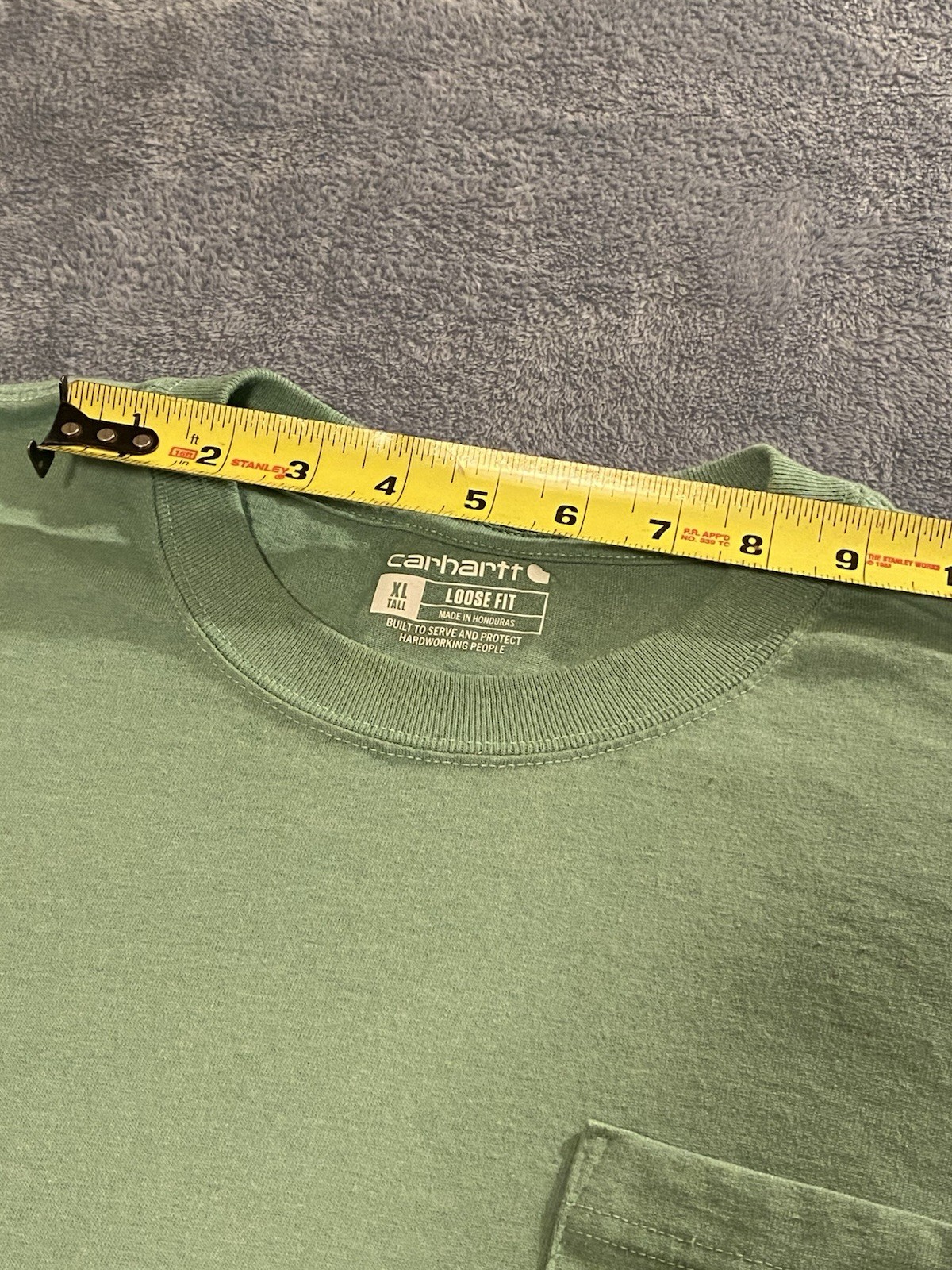 Lot of 4 Carhartt Men&rsquo;s XL Tall Loose Fit Pocket T-Shirts, Men’s Work Wear