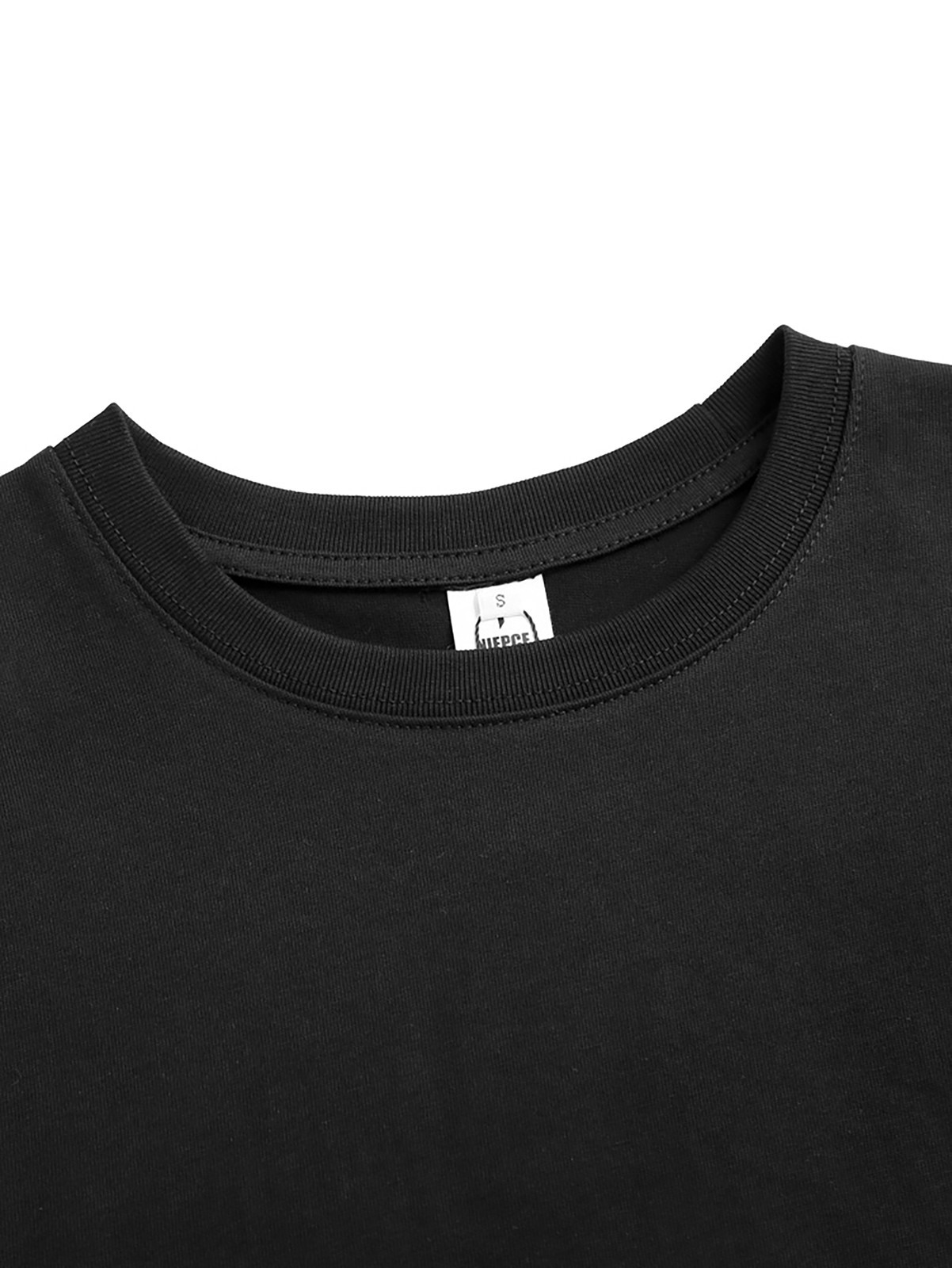 Niepce Japanese Streetwear Embroidery T-shirt Movement of Cranes Graphic Tee