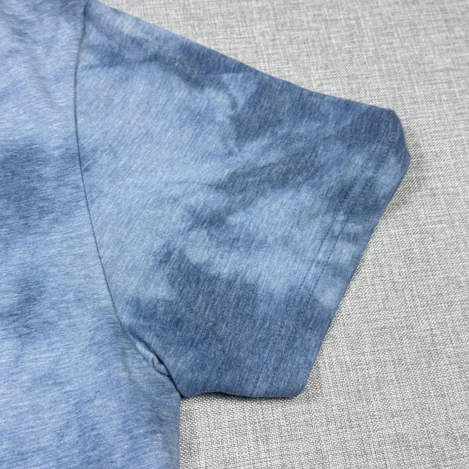 BYLT Tie-Dye Gym T-Shirt Mens Large Blue Relaxed Graphic Crew Neck Stretch