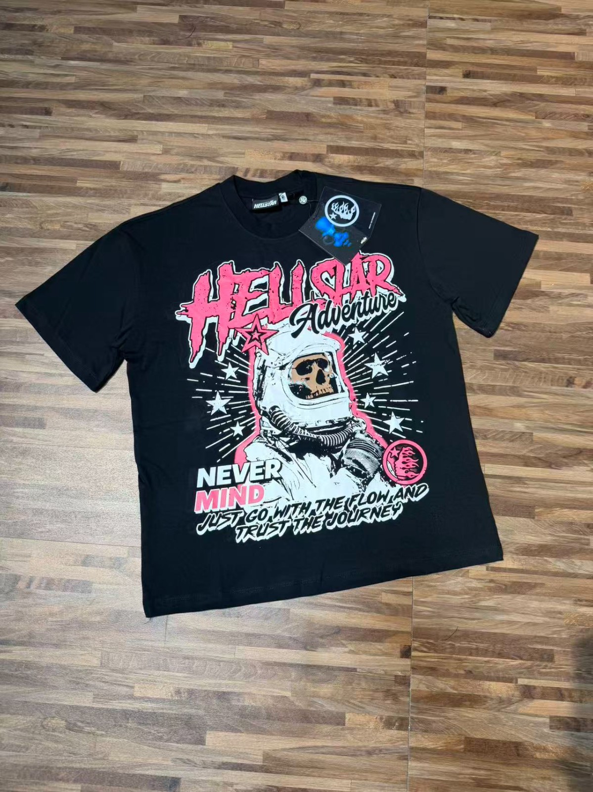 Graphic Hellstar tee shirt Men&rsquo;s Black Cotton NEW
