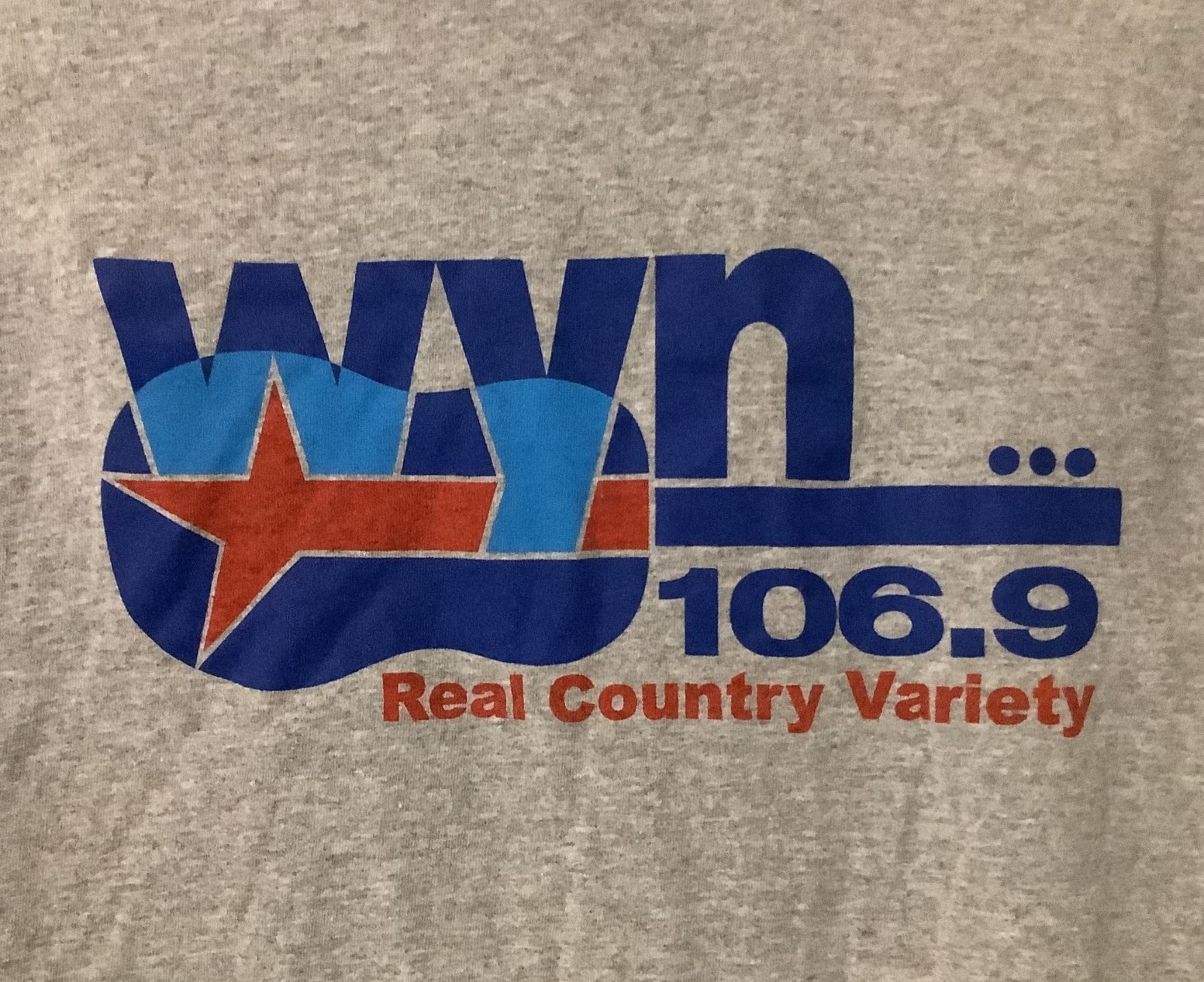 WYN 106.9 Jackson Tennessee Real Country Variety Radio Station T Shirt Size L
