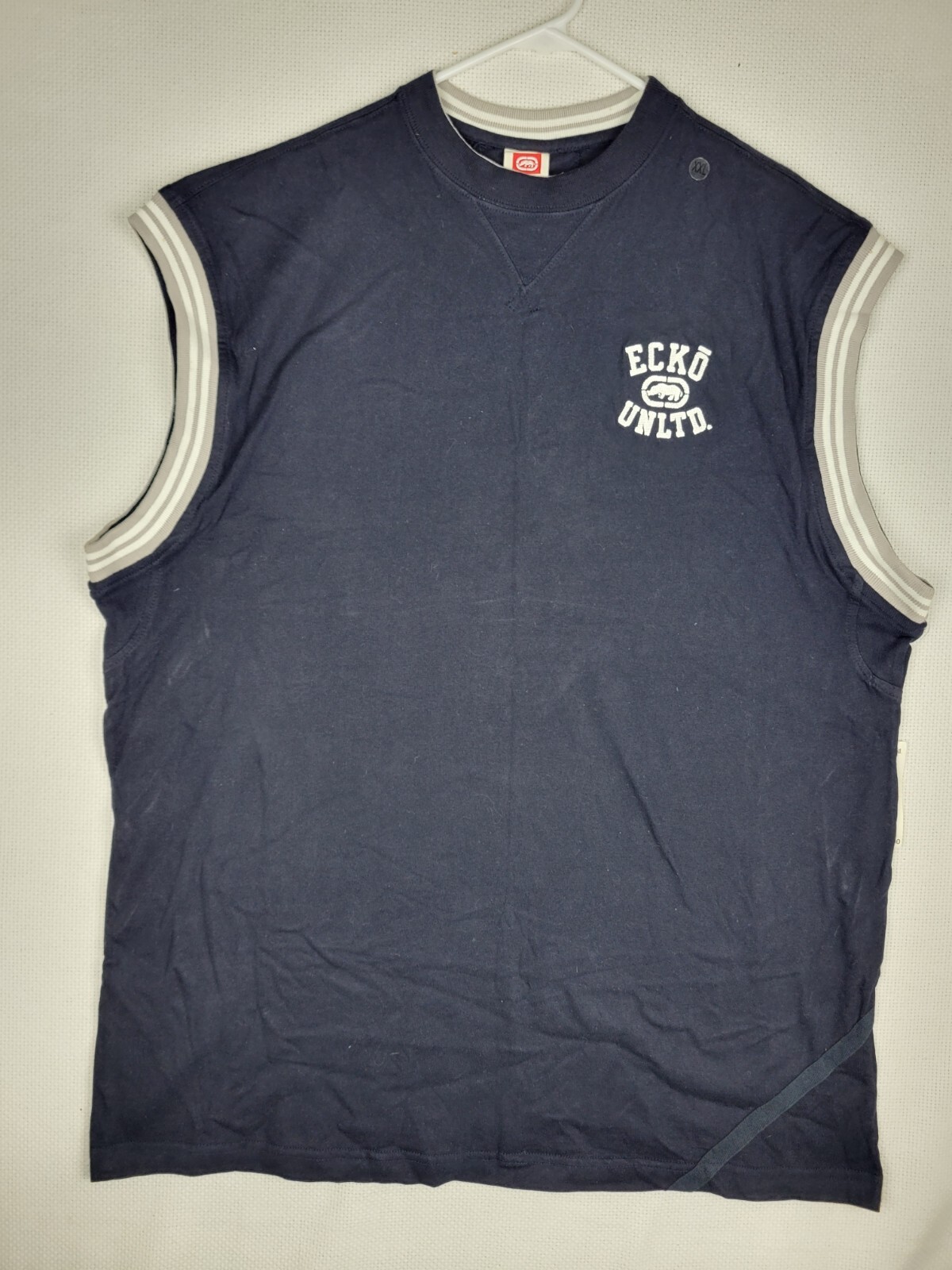 Ecko Unlimited Sleveless Shirt Tank Top, XXL 2XL Dark Navy Blue NOS