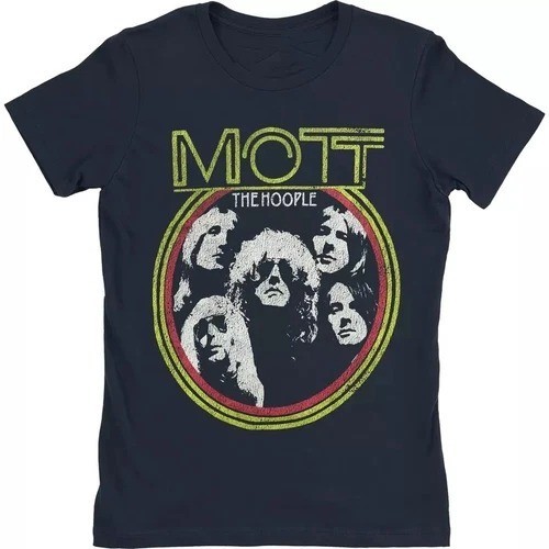 Vtg Mott the Hoople Band T Shirt Members Cotton All Size Unisex Black Tee RARE!