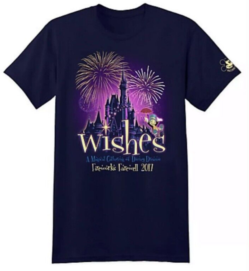 Disney Magic Kingdom Wishes Fireworks Farewell 2017 Passholder Glow in Dark 3XL