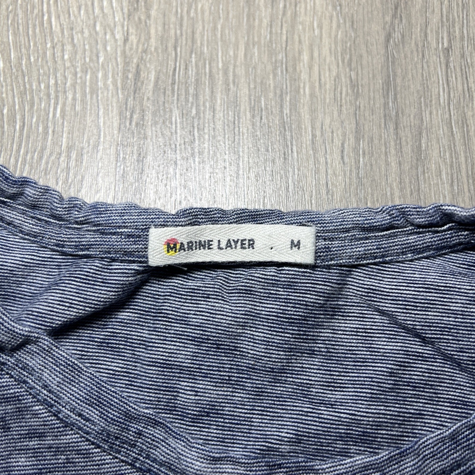Marine Layer Mens Pocket T Shirt Medium Blue Short Sleeve Casual