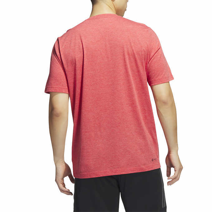 Adidas Men&rsquo;s Short Sleeve Tee Shirt Moisture Wicking with Logo | H11