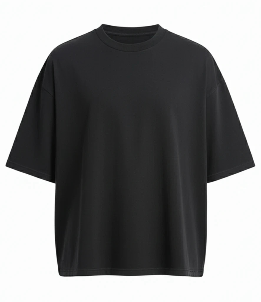 Cotton Boxy Cropped Fit T-Shirt AWDis Short Sleeve Crew Neck Tee