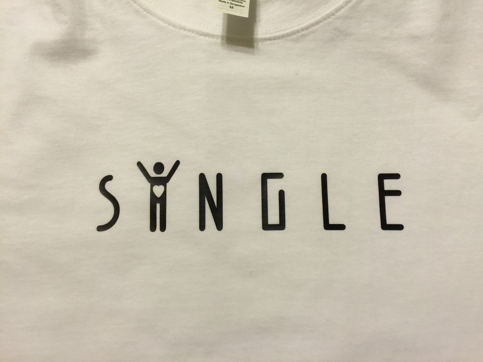 Tshirt SINGLE 100% Combed Ring Spun Cotton Preshrunk M Valentines
