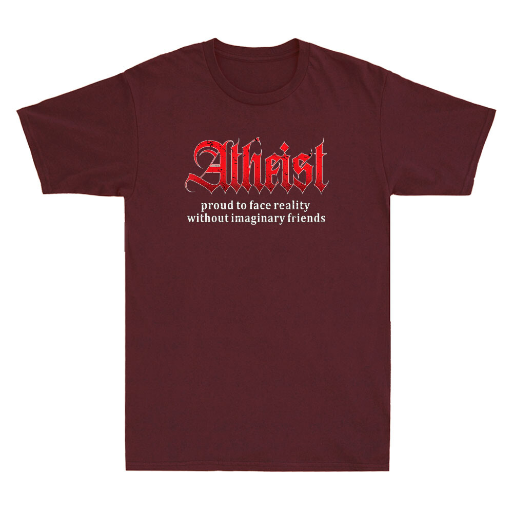 Proud Atheist Atheism Religion Science Agnostic Freethinker Retro Men&rsquo;s T-Shirt