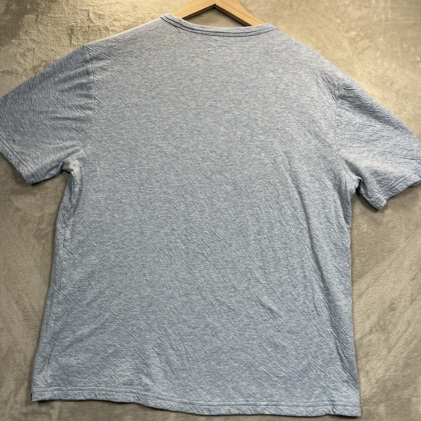 Faherty Shirt Mens XL Blue Cloud Cotton Pima Modal Heather Crewneck T-Shirt