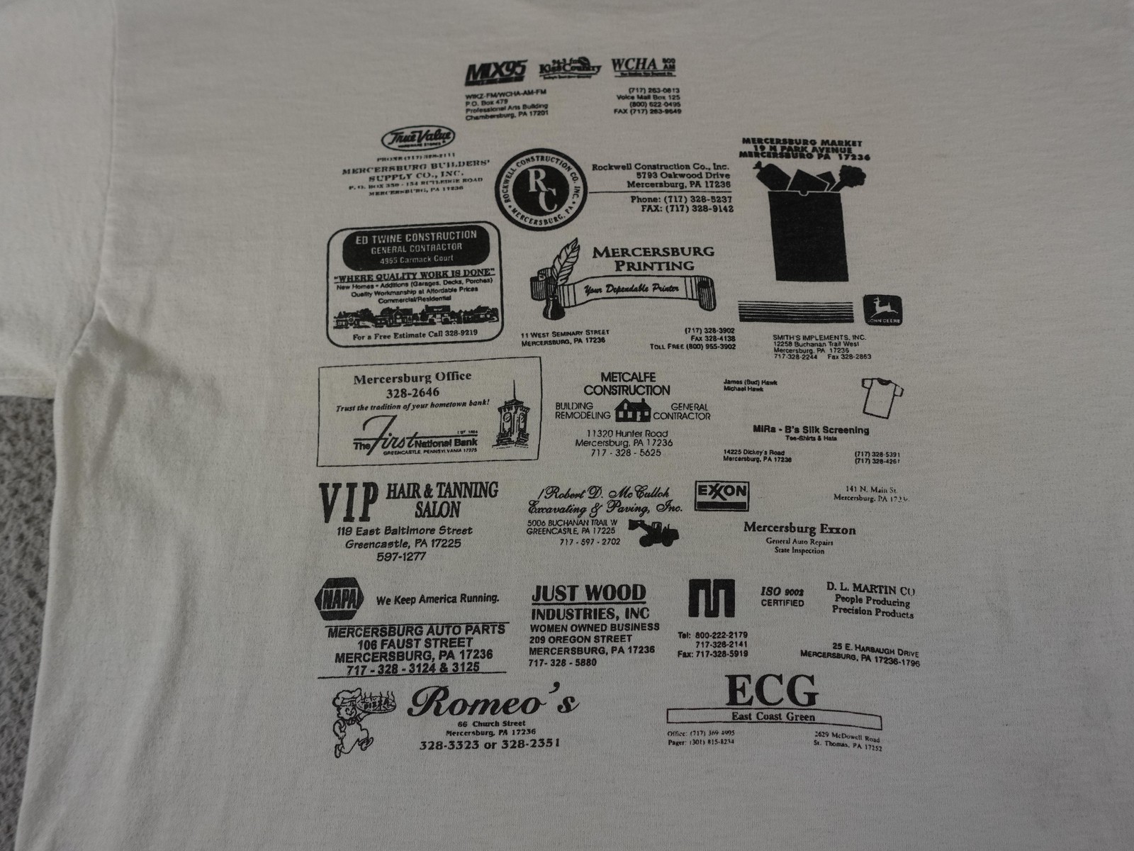 Vintage Fire Truck Shirt Mens Medium White Country Music Guitar Jamboree Fire