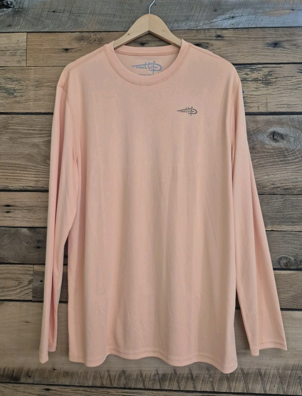 Reel Life Shirt XL Long Sleeve Fishing Graphic Outdoors Quick Dry Sun Protection