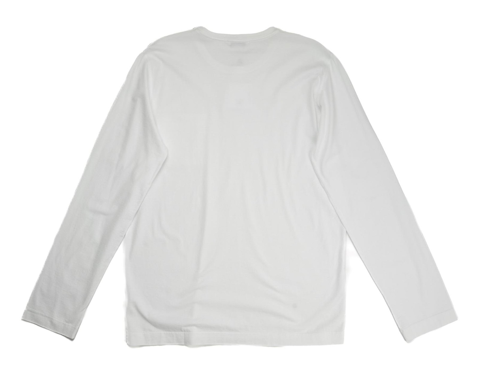 Kired Kiton $250 NWT White Supima Crepe Cotton Long Sleeve T-Shirt M (50 IT)