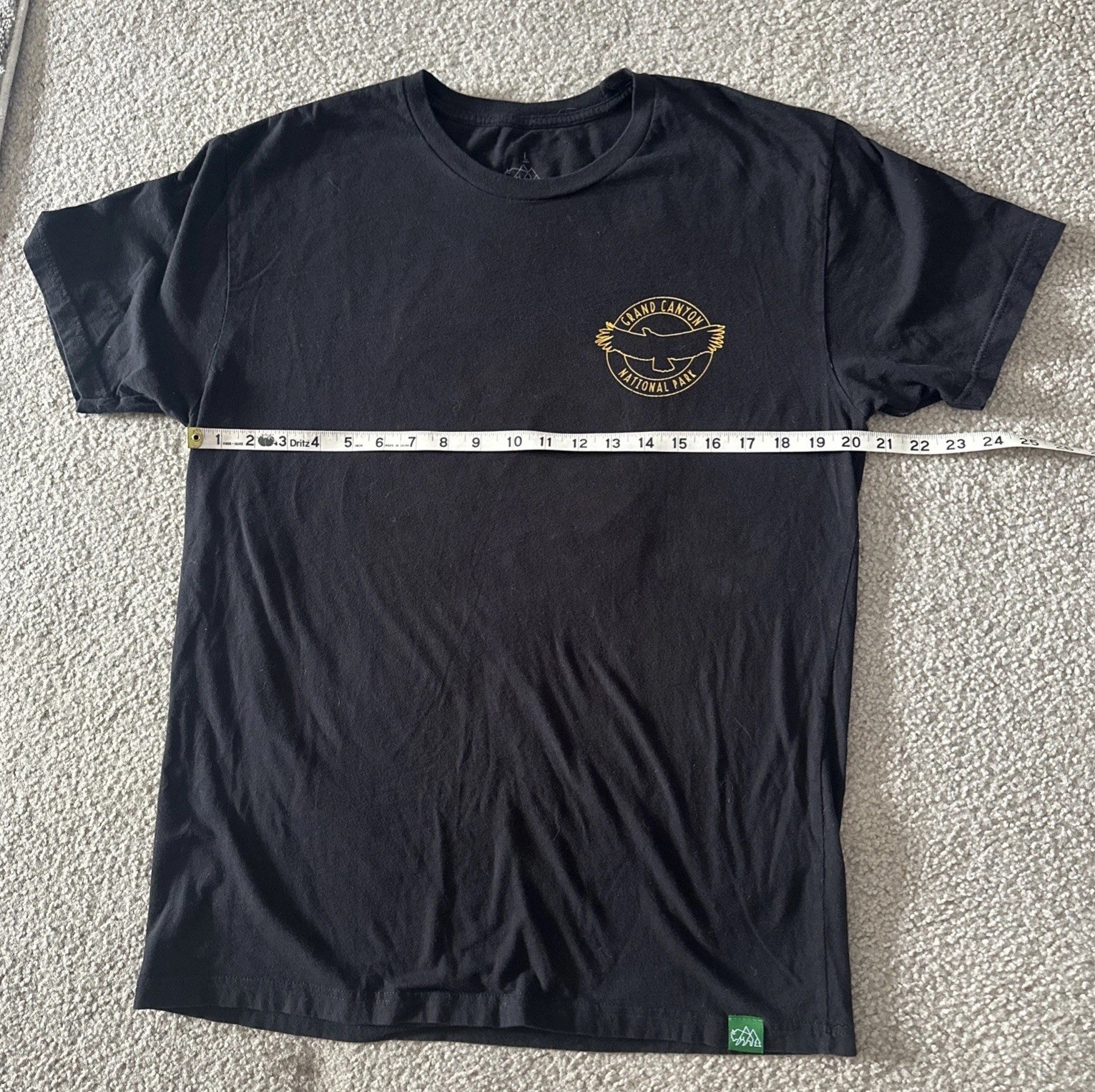 Grand Canyon T-Shirt Men&rsquo;s L Wild Tribute Black 2 Sided Graphics Casual Travel