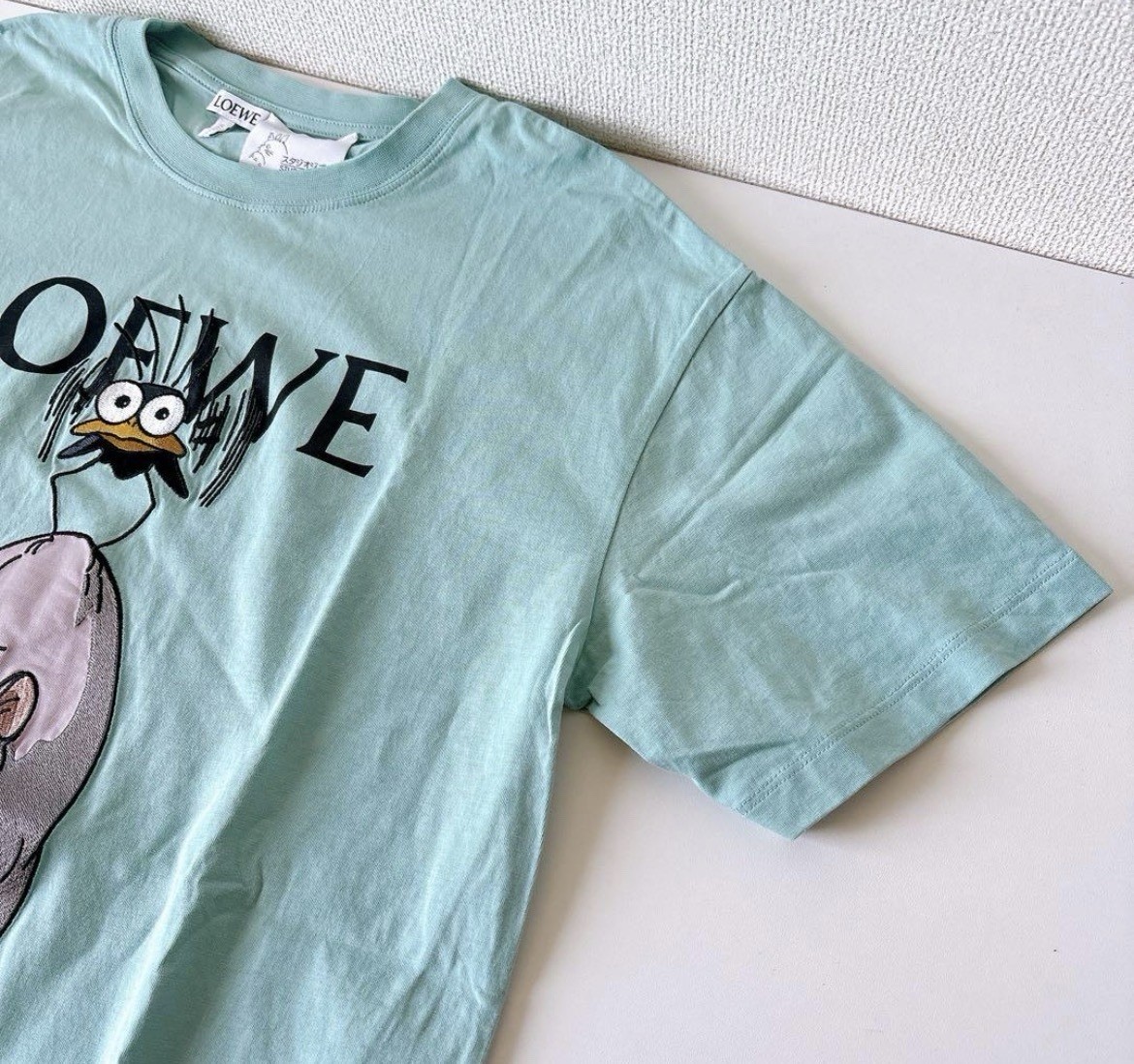 Loewe Spirited Away Ghibli T-Shirt Boh Mouse Mint Green Mens XS Worn Once Rare