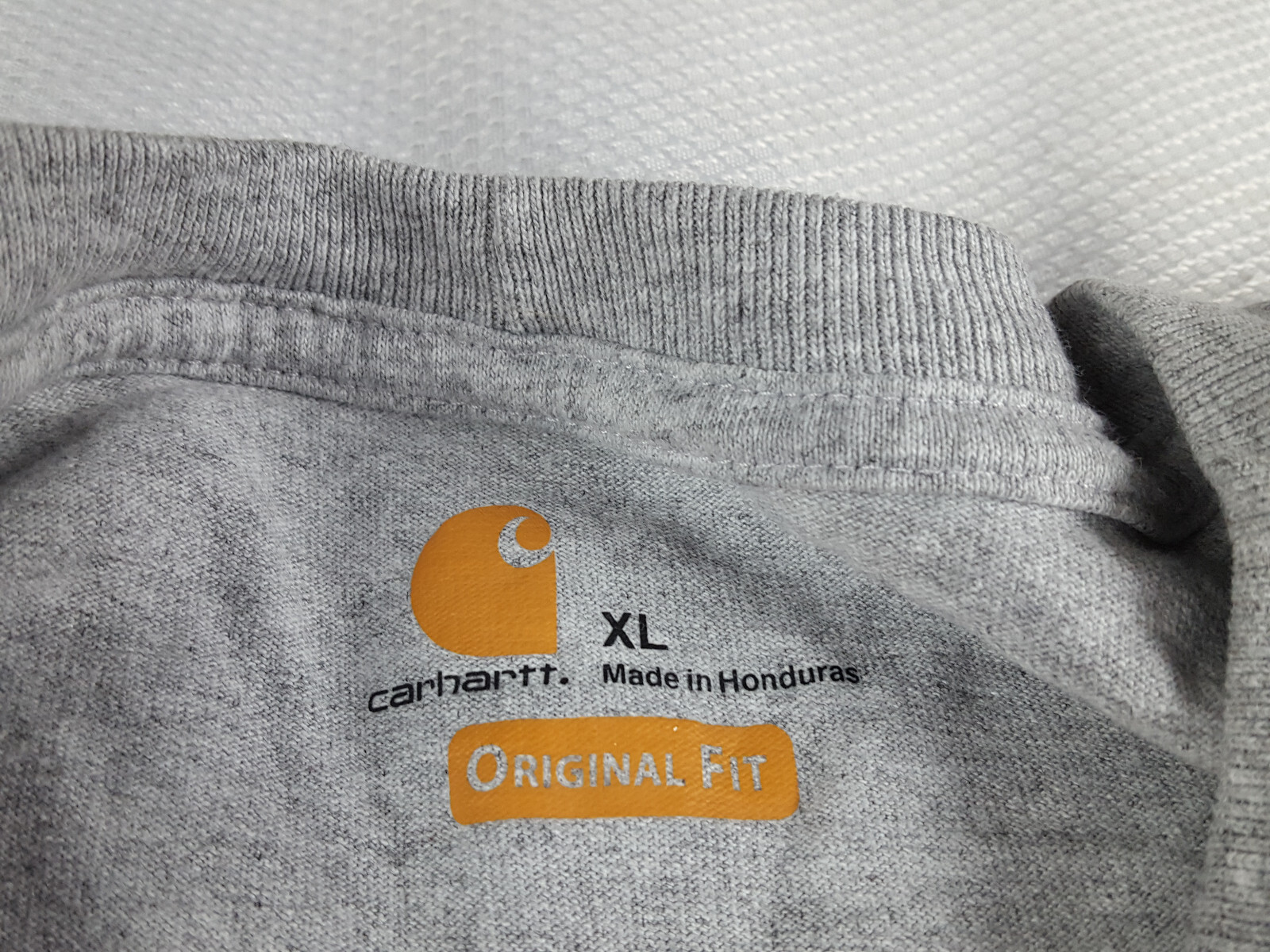 Carhartt Men&rsquo;s XL Original Fit Gray Short Sleeve Pocket Work Tee T-Shirt