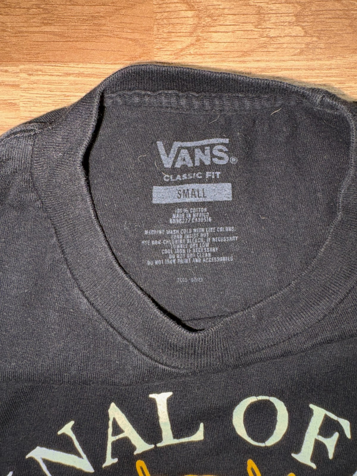 Vans Graphic T Shirt Small Black Logo Streetwear Skate