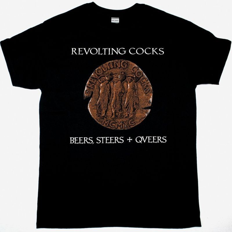 Revolting Cocks Beers Steers Queers Band T-Shirt Industrial Tee