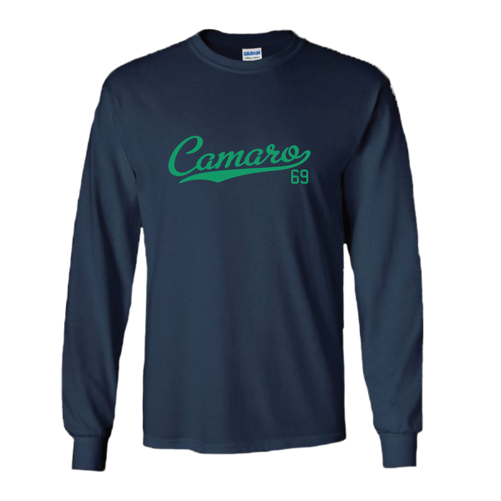 Camaro 69 Tail 1969 Script Classic Muscle Car Long Sleeve All Colors